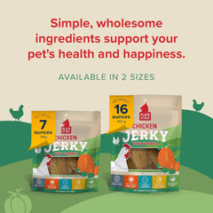 PLATO Pet Treats Dog Treats - Air-Dried Jerky for Dogs - Delicious, Real Meat Dog Treats - Grain Free - Supports Healthy Digestion - Chicken Jerky with Pumpkin