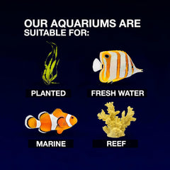 Cobalt Aquatics Microvue Nano Aquarium Kit - Includes Filter & LED Light - Ideal for Nano Reefs, Planted Tanks & Small Aquatic Setups