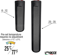 Sicce 6W Jolly Preset Small Submersible Aquarium Heater, Constant Temperature, Betta Fish Tank Heater Set to 77℉ for 1-2 Gallons Freshwater & Saltwater Tanks