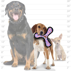 TUFFY - World's Tuffest Soft Dog Toy -Boomerang-Squeakers-Multiple Layers.Made Durable, Strong & Tough.Interactive Play(Tug, Toss & Fetch).Machine Washable & Floats