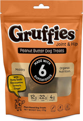 Joint and Hip Support Peanut Butter Dog Treats 170g - All Natural Ingredients, Made in The USA, Supplements for Mobility and Joint Health