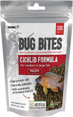 Fluval Bug Bites Cichlid Fish Food, Pellets for Medium to Large Sized Fish, 3.53 oz.