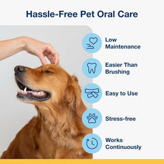 NaturVet ProDen PlaqueOff System Dental Care Bones - Dog Teeth Cleaning Bones for Oral Hygiene -Medium/Large Canine Formula - Bacon Flavor