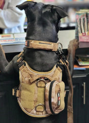 Boss Dog Tactical Molle Bag, Tan Camo