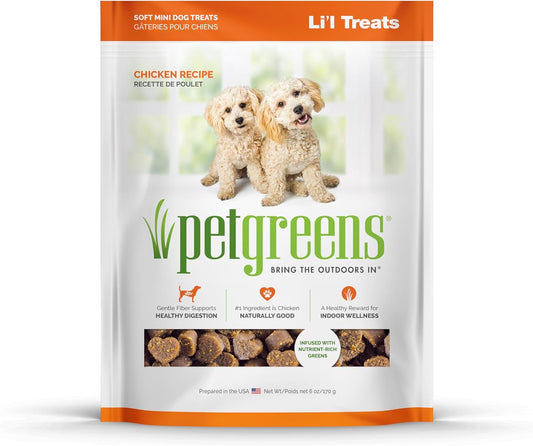 Pet Greens Treats Roasted Chicken Semi-Moist Dog Treat Orange 6 Ounce (Pack of 1)