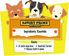 Savory Prime 10-Inch Supreme Retriever Roll White, 4 Pack