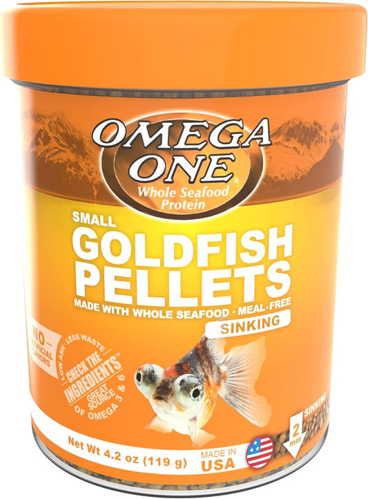 Omega One Goldfish Pellets, Sinking