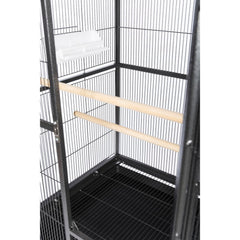 Prevue Pet Products Wrought Iron Flight Cage with Stand, Black Hammertone