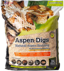 Galápagos Aspen Digs® Natural Aspen Bedding for Snakes, Reptiles, and Small Animals – Soft and Absorbent Small Animal Bedding for Hamsters, Guinea Pigs, Rabbits, and Snake Enclosures