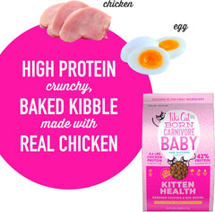 Tiki Cat Born Carnivore Baby, High-Protein and Grain-Free, Complete and Balanced Dry Cat Food for Kittens 6 Weeks+