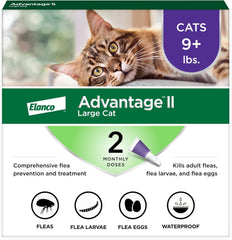 Advantage II Cat Vet-Recommended Flea Treatment & Prevention | 2-Month Supply
