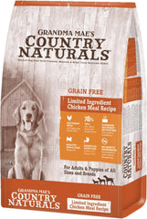 Grandma Mae’s Country Naturals Dry Dog Food, Grain Free Formula, Chicken, Slow Cooked & Nutrient Dense, Made in USA