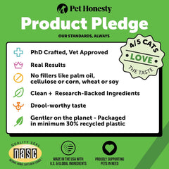 Pet Honesty Digestive Probiotic Powder Supplement for Cats - Digestive Support + Gut Health, Probiotic for Cats, Cat Constipation Relief, Bowel Support, Immunity & Overall Health - 120 Scoops