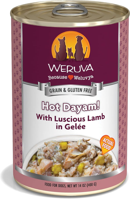 Weruva Classic Dog Food, Hot Dayam! with Lamb in Gelée