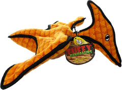 TUFFY - World's Tuffest Soft Dog Toy - Dinosaur Pteradactyl- NO Squeakers - Multiple Layers. Made Durable, Strong & Tough. Interactive Play (Tug, Toss & Fetch). Machine Washable & Floats