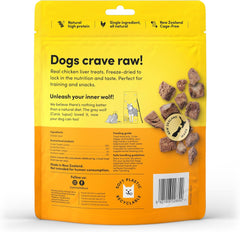 Animals Like Us - Premium Dog Treats, Freeze-Dried Raw 100% Cage-Free Chicken Liver, Single Ingredient, Protein Rich, Non-GMO, No Wheat or Corn, 3 oz