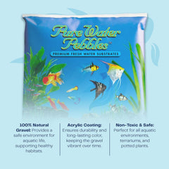 Turquoise Aquarium Gravel - 5 lbs - Non-Toxic, Colorfast, Vibrant Substrate for Aquariums, Terrariums, Ponds & Crafts