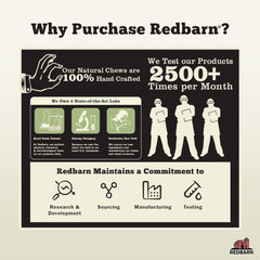 Redbarn Filled Dog Bones, Natural Long-Lasting Dental Treats; Suitable for Aggressive Chewers(Cheese N' Bacon)