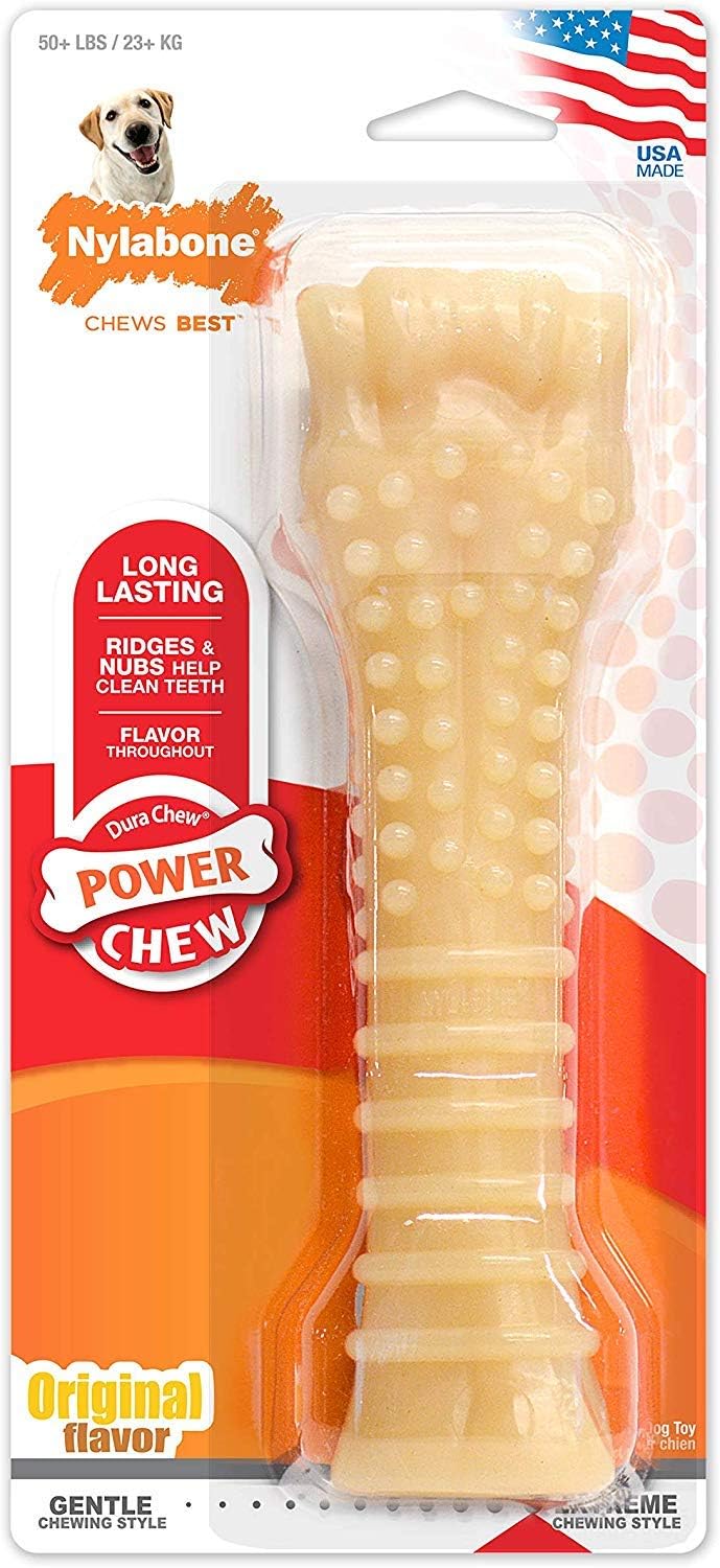 Nylabone Power Chew Extreme Chewing Dura Souper Bone Dog Chew Toy, Original