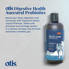 O.T.I.S. Wild Things Digestive Health Liquid Probiotic for Dogs – 8 fl oz – with Ancestral & Heritage Strains – Salmon Oil Base – Supports Gut, Immunity & Digestion