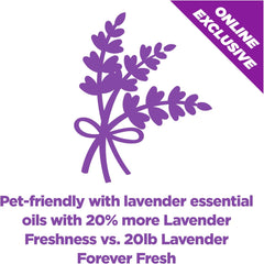 Arm & Hammer Forever Fresh Clumping Cat Litter Lavender, MultiCat With 20% More Lavender Freshness, Pet Friendly With Essential Oils