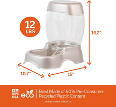 Petmate Pet Cafe Feeder Dog and Cat Feeder Pearl Tan, Made in USA
