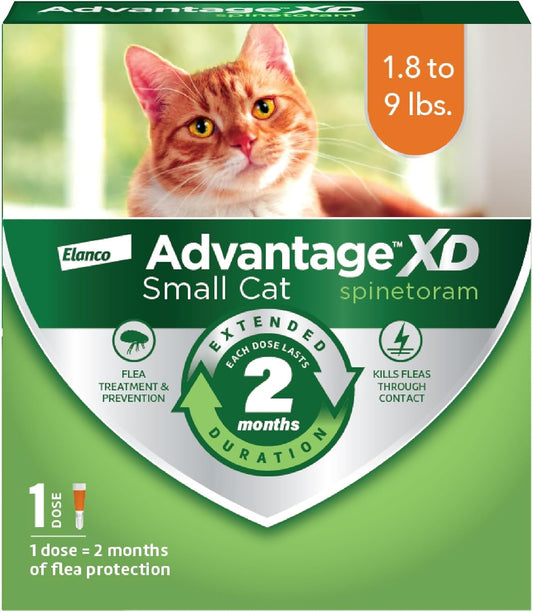 Advantage XD Cat Flea Prevention &amp; Treatment For Cats | 1-Topical Dose, 2-Months of Protection Per Dose