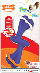Nylabone Rolling Dog Toy Power Chew Dog Toy for Aggressive Chewers - Spin and Chase Dog Toy - Bacon Flavored Chew Toy for Dogs - Large/Giant (1-Count)