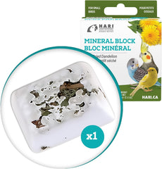Mineral Block for Birds with Dried Dandelion, Calcium Supplement Bird Treat