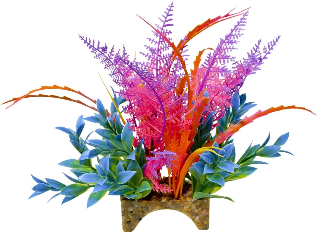 Blue Ribbon Pet Products Garden Clusters Archway Plant Aquarium Ornament