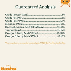 Made by Nacho Wet Cat Food, Cuts in Gravy, Limited Ingredients, Grass-Fed Grain Finished Beef Recipe with Bone Broth for Extra Hydration, (12) 3 oz. Pouches