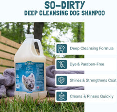 Bio-Groom So-Dirty Dog Shampoo – Quick Rinse Pet Shampoo, Dog Bathing Supplies, Puppy Wash, Dog Grooming Supplies, Cruelty-Free, Made in USA, Shampoo for Smelly Dogs