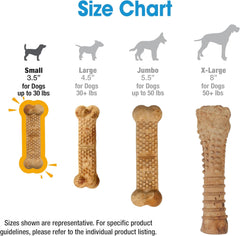 Nylabone Nubz Natural Edible Dog Chew Treats for Puppies, Long Lasting Dog Bones Made in USA, Turkey & Sweet Potato Flavor, for Puppies