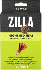 Click to see full view Zilla Reptile Terrarium Incandescent Heat Spot Bulb, Night Red