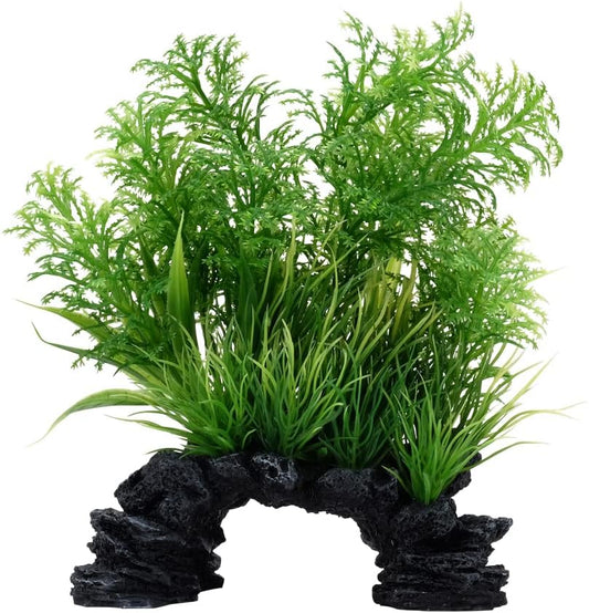 Fluval Aqualife White-Tipped Hottonia Mix, Plastic Aquarium Plant Decoration