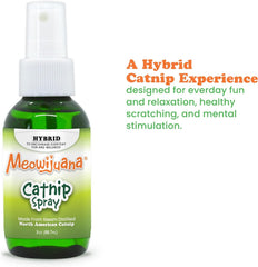 SMARTERPAW Meowijuana Catnip Spray - 3 Oz Organic Catnip Formula for Simulation, Enhances Playtime, Perfect for Pet Owners & Multi-Feline Households, Eco-Friendly & USA-Canada Sourced
