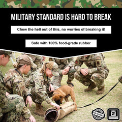 O.G.B. Operation Good Boy Durable Grenade Dog Toy - Patriotic Military Gear Inspired Chew Toy - Durable,Teething, and Interactive Play, Stuffable with Treats
