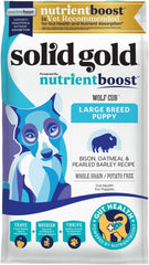 Solid Gold Large Breed Puppy Dog Food Dry Kibble - High Protein Dry Puppy Food for Large Breed Dogs w/Real Bison, Healthy Whole Grain & Probiotics for Gut Health & Digestion - Nutrientboost 22-lb