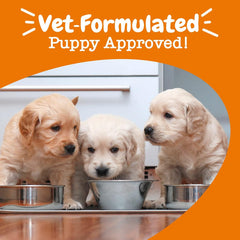 Zesty Paws Puppy Milk Replacer + Colostrum - Milk Replacement Supplement Powder for Puppies & Senior Dogs - Omega 3 DHA, Prebiotics & Probiotics for Dogs - for Skin, Coat, Heart & Gut Health - 12 oz
