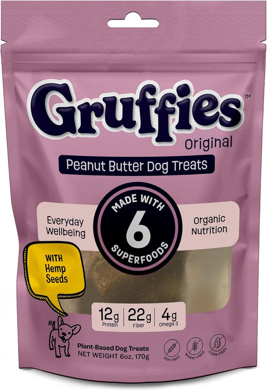 Original Trainning Treats for Dogs, Peanut Butter Flavor 6 oz (Pack of 1) | Omega 3 Fish Oil Dog Supplements for All Life Stages | Protein & Vitamins Dog Treats | Veterinarian Approved