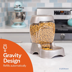 Petmate Pet Cafe Feeder Dog and Cat Feeder Pearl Tan, Made in USA