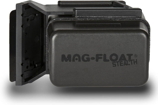 Small Black Stealth Glass Magnet Aquarium Scraper Cleaner with Blade - Floating Magfloat Magnetic Cleaning Tool