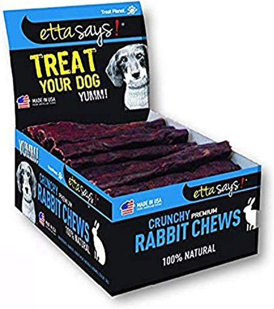 Etta Says! Premium Rabbit Chews - All Natural, Grain Free Dog Treat, Chew, Usa Made