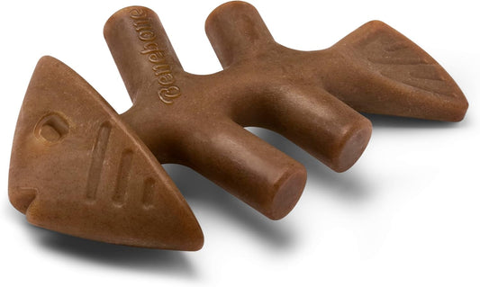 Benebone Fishbone Durable Dog Chew Toy for Aggressive Chewers, Real Fish, Made in USA