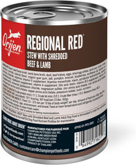 ORIJEN Real Meat Shreds, Grain-Free, Regional Stew, Premium Wet Dog Food