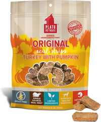 PLATO Original Real Strips Turkey & Pumpkin , Natural