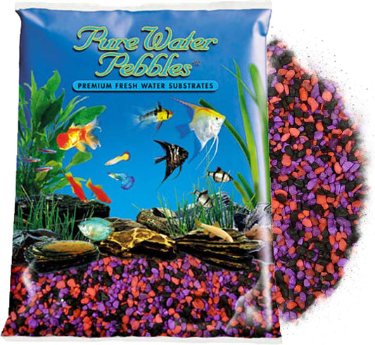 Neon Cherryberry Aquarium Gravel - 5 lbs - Non-Toxic, Colorfast, Vibrant Substrate for Aquariums, Terrariums, Ponds & Crafts