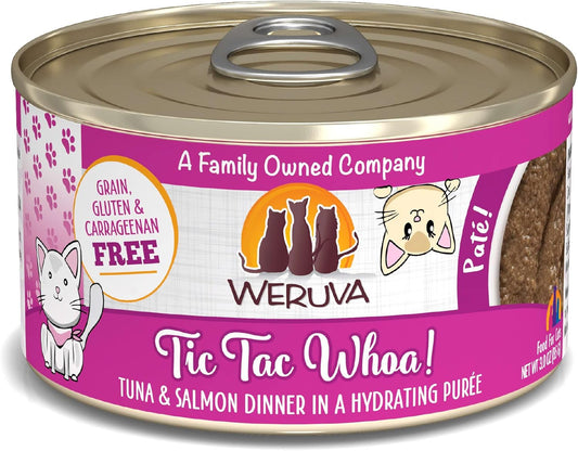 Weruva Wet Cat Food, Tic Tac Whoa with Tuna and Salmon Pate