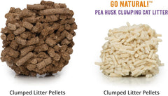 Catit - Go Natural Pea Husk Clumping Cat Litter - Lightweight, Dust Free, Easy Cleaning & Scooping, Flushable Kitty Litter with Odor Control & Subtle Fragrance - 12.3 Lbs, Vanilla Scented