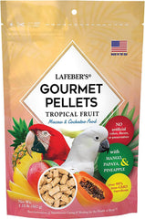 LAFEBER'S Tropical Fruit Gourmet Pellets Pet Bird Food, No Added Sugar, Made with Non-GMO and Human-Grade Ingredients, for Macaws and Cockatoos